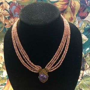 70’s macramé necklace